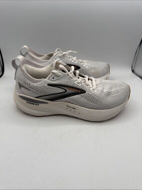 Brooks Glycerin 22 GTS Women's 8.5 Running Shoes in Light Gray and White s12
